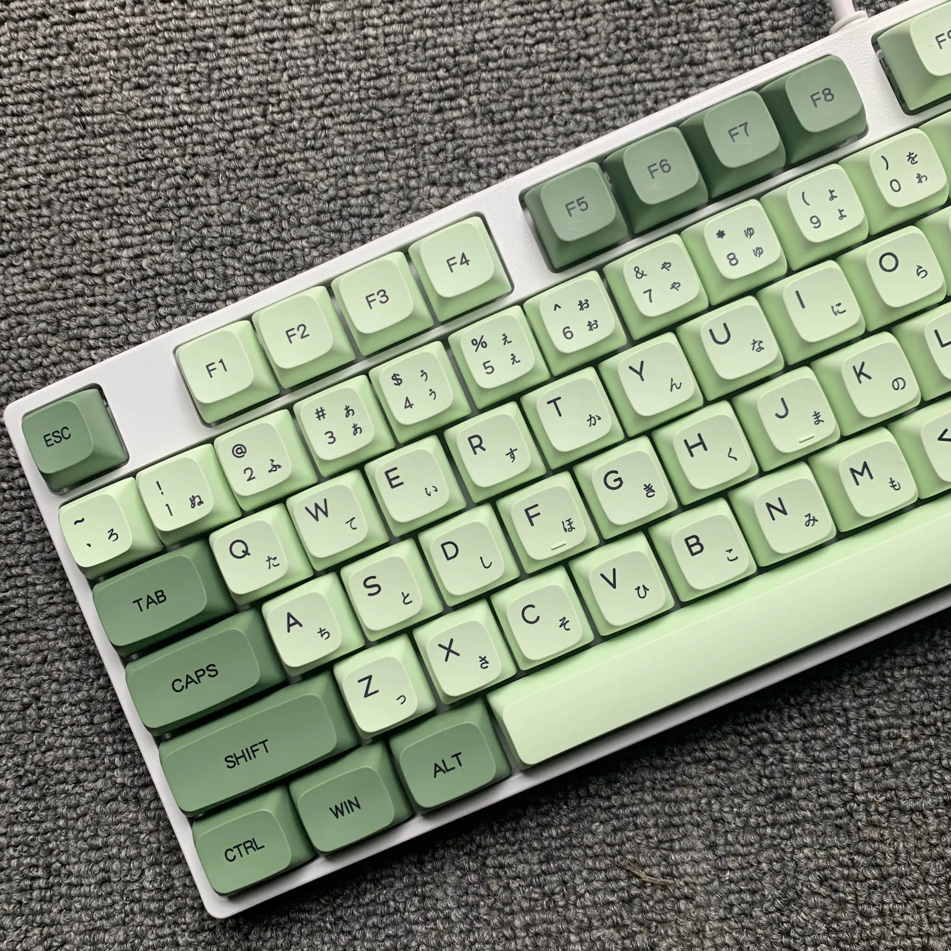 Close-up of mechanical keyboard switches